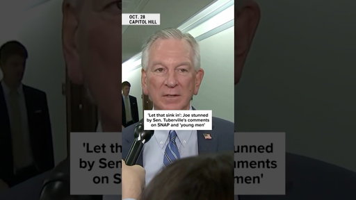 'Let that sink in': Joe stunned by Sen. Tuberville's comments on SNAP and 'young men'