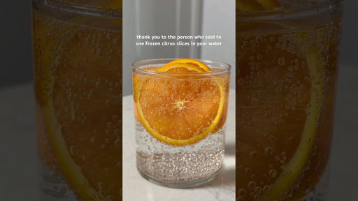 Ice cubes? Use frozen citrus slices instead!