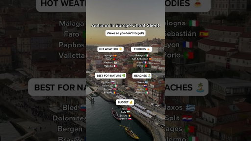Planning a European trip for Autumn? We've got you covered 😎 #shorts