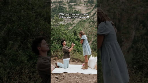 POV: You Propose To Your Girlfriend On BOTH Knees💀