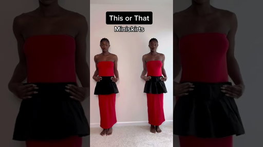 Which look is better, this or that? #fashioninspo #skirt