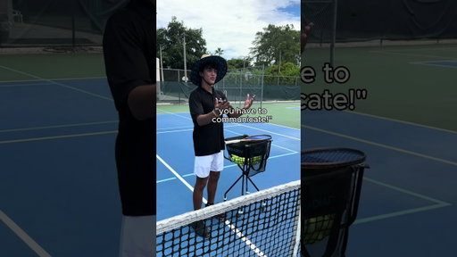 "You have to communicate" | Communication is KEY in Tennis