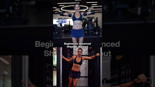 Beginner Vs Advanced Shoulders 💪🏼 #shoulders #upperbody #shoulderworkout #upperbodyworkout
