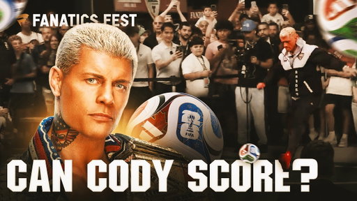 Cody Rhodes Competes for $1,000,000 in the FIFA Penalty Kick Challenge at Fanatics Games