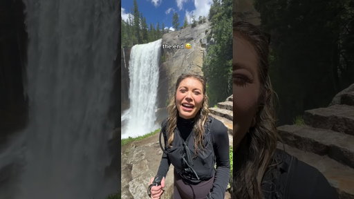 It was rough but we made it 😅 #yosemite #hiking #yosemitenationalpark