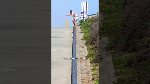 Impossible 500 foot skateboard grind