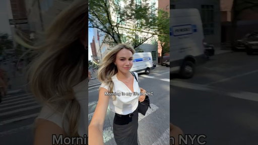 Morning in my life in nyc 🍎🚕 #morningroutine