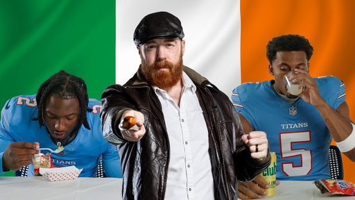 NFL Players Try Irish Food for the First Time
