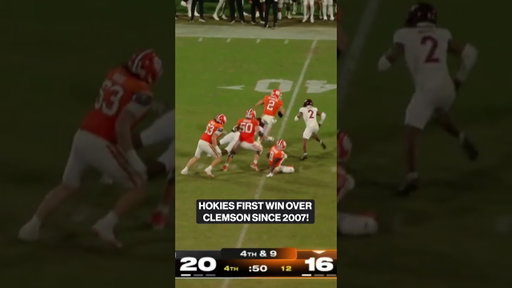 Virginia Tech gets the W in Death Valley‼️📺 ESPN x @ACCDigitalNetwork