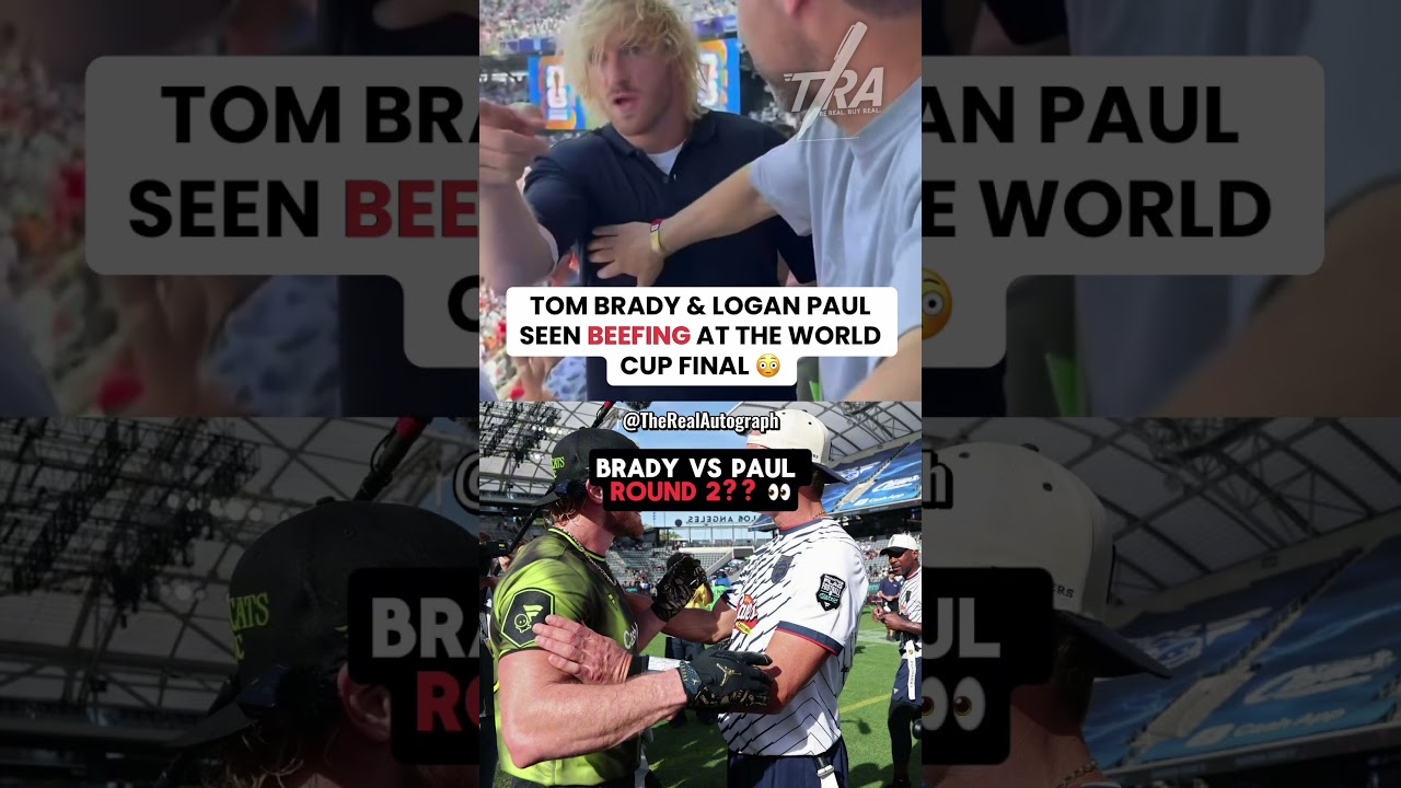 Logan Paul & Brady were BACK AT IT 😭 #loganpaul #tombrady #brady #worldcupfinal