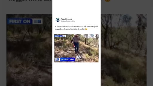 $240,000 gold nugget found in Australian outback!!! #shorts