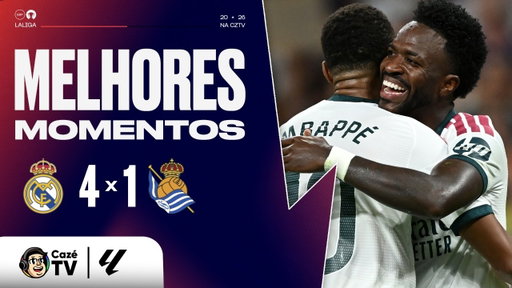 MELHORES MOMENTOS: REAL MADRID 4 X 1 REAL SOCIEDAD | LALIGA 26/27