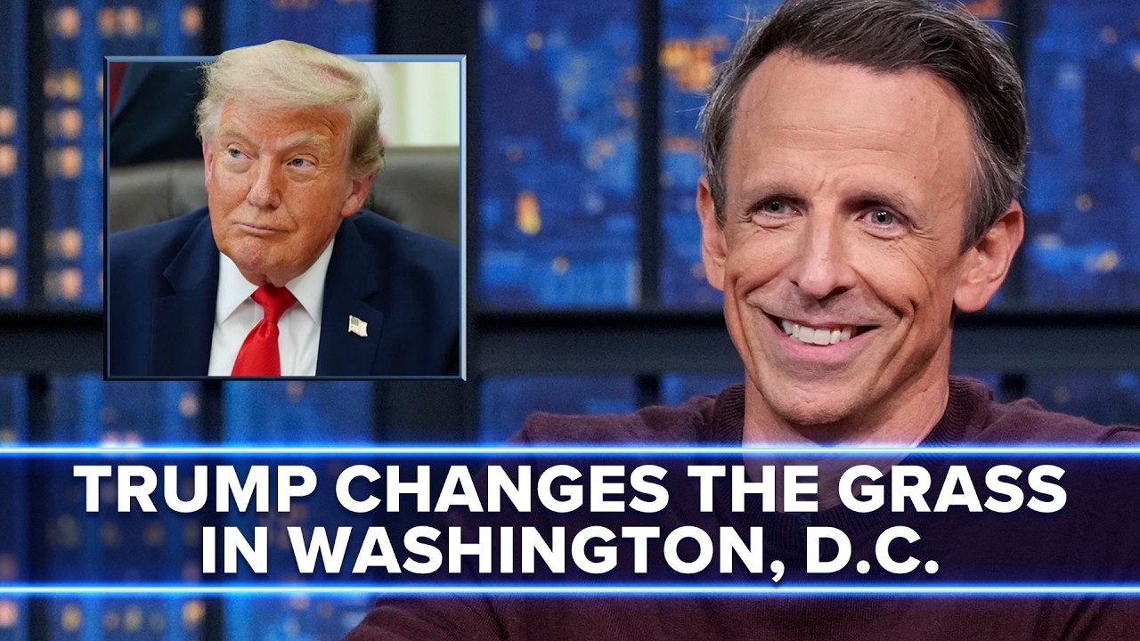 Trump Says He Changed the Grass Growing Around Washington, D.C.