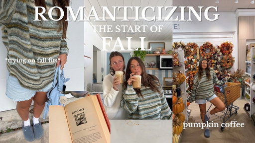 prep for fall: *trying on fall fits, pumpkin syrup, and homegoods*