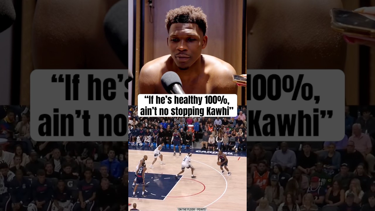 Ant gives Kawhi his flowers 💯