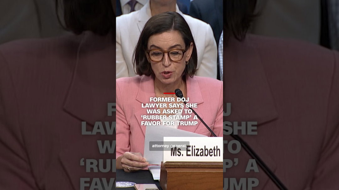 Former DOJ lawyer says she was asked to ‘rubber stamp’ a favor for Trump