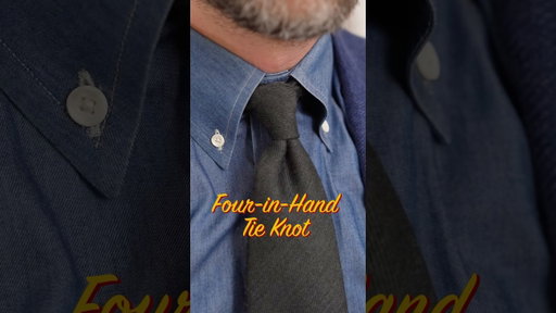 How to Tie a Four in Hand ( the first tie knot you should learn )