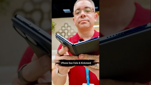 iPhone Duo in this Folio & Kickstand Case Looks Pretty Hot...