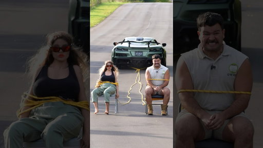 Corvette VS. people tied to chairs