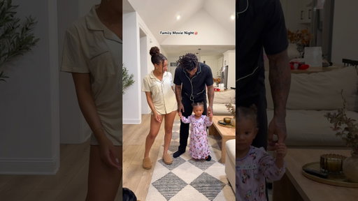 Family Movie Night!🍿 ft. FashionNova #shorts #agandana #fashionnova #family #baby #parents #movie