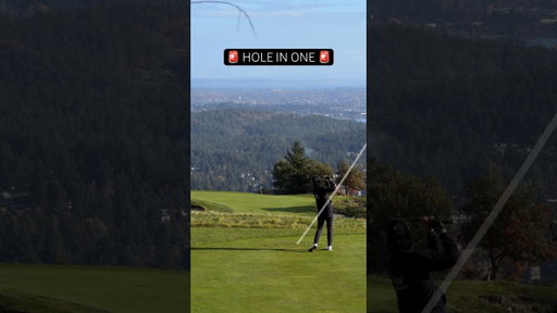 I just made a Hole in One on camera for the first time… WITH A DRIVER on a 158 yard Par 3 👀 #golf