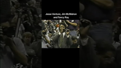 Jesse Ventura, Jim McMahon and Fancy Ray!!! SummerSlam 1999