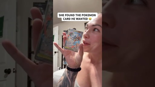 SHE FOUND THE POKEMON CARD HE WANTED 😭