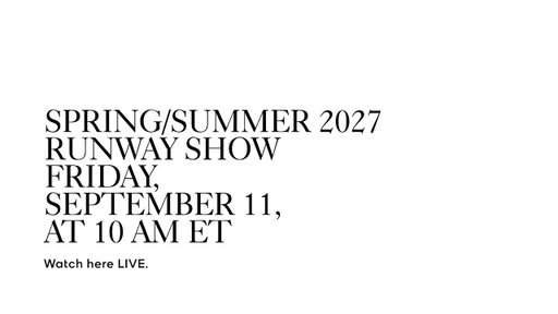 The Spring/Summer 2027 Michael Kors Collection Runway Show
