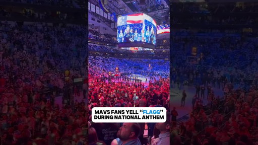 Mavericks Fans Yell FLAGG During National Anthem