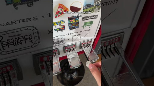 the mini print vending machine in nyc is my new favorite thing #nyc #newyork #miniprinter