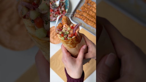 Sheet pan chicken kabab wrap 🌯