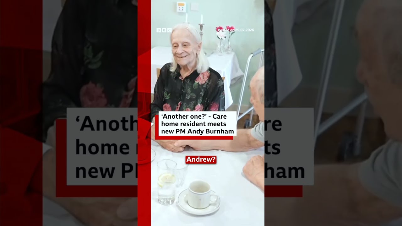 UK Prime Minister Andy Burnham questioned by elderly man. #BBCNews