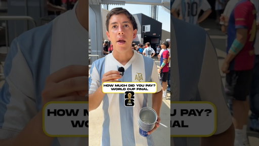 Asking people at the World Cup Final how much they paid for their ticket! #worldcup #messi #fyp