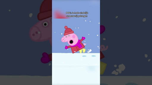 Wanneer het 1x sneeuwt in Nederland ❄️☃️ #sneeuw #peppapig