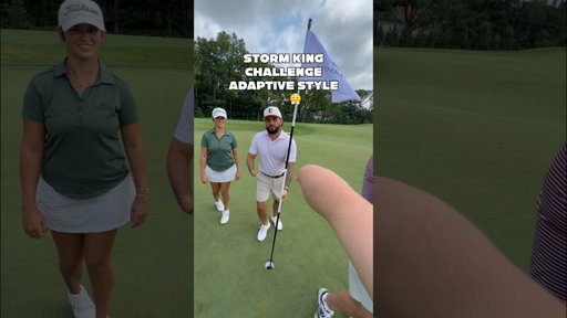 How many shots are you taking on this hole?! #adaptiveathlete #adaptivegolfer #golf #neverquit