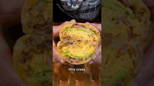 360 Degree Breakfast Hash Burrito