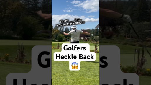 “Do golfers ever heckle back?” They…try. #roast #golf #funny #golfswing #reaction