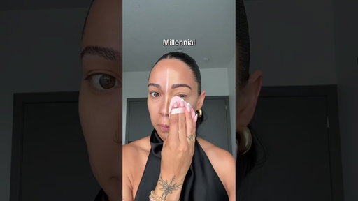 Gen Z vs. Millennial Makeup #shorts #makeup #makeuptutorial