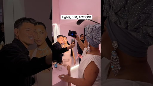 Lights, KIM, ACTION! #kimkardashian #patrickstarrr