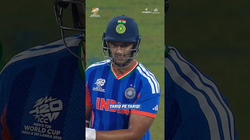 Shivam Dube smashes Usman Tariq for a boundary! | #T20WorldCup | #INDvPAK