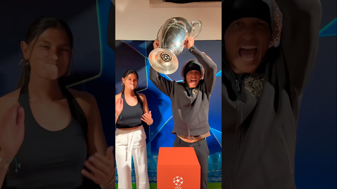 He Didn't Allow Me To Touch The Champions League Trophy 😏🇧🇷