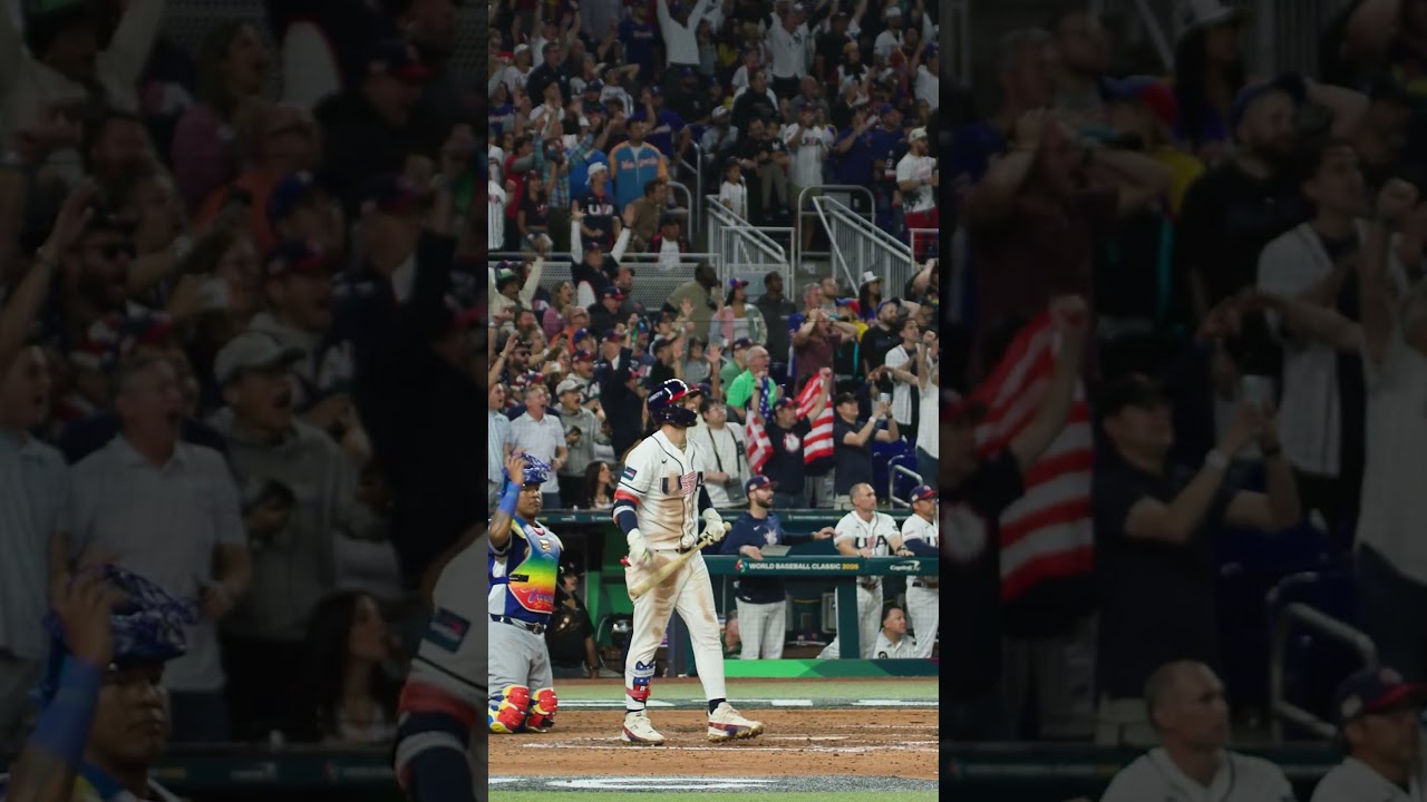 Bryce Harper sent that bat into orbit 😳 #WorldBaseballClassic
