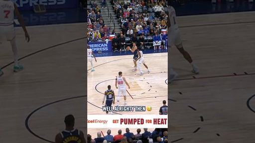 Self pass 😳 #denvernuggets #nba #jokic