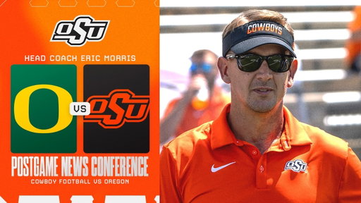 Eric Morris Postgame News Conference - Oklahoma State vs. Oregon (9-12-2026)