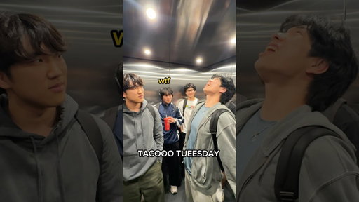 taco tuesday in an elevator #short