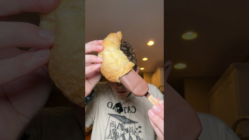 Eating The Chocolate Croissant Ice Cream Bar!