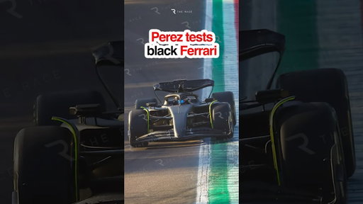 ⚫️ Sergio Perez in a BLACK Ferrari!