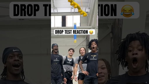 CU Football Players Play The Drop Test Reaction Game #CollegeFootball