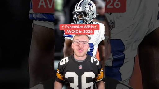 Avoid these EXPENSIVE WRs 📉#fantasyfootball