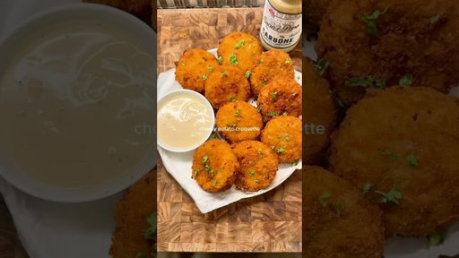 Cheesy Cacio e Pepe Croquettes 🧀 #recipe